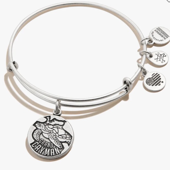 Alex and Ani Grand Cayman Charm Bangle - Picture 1 of 2